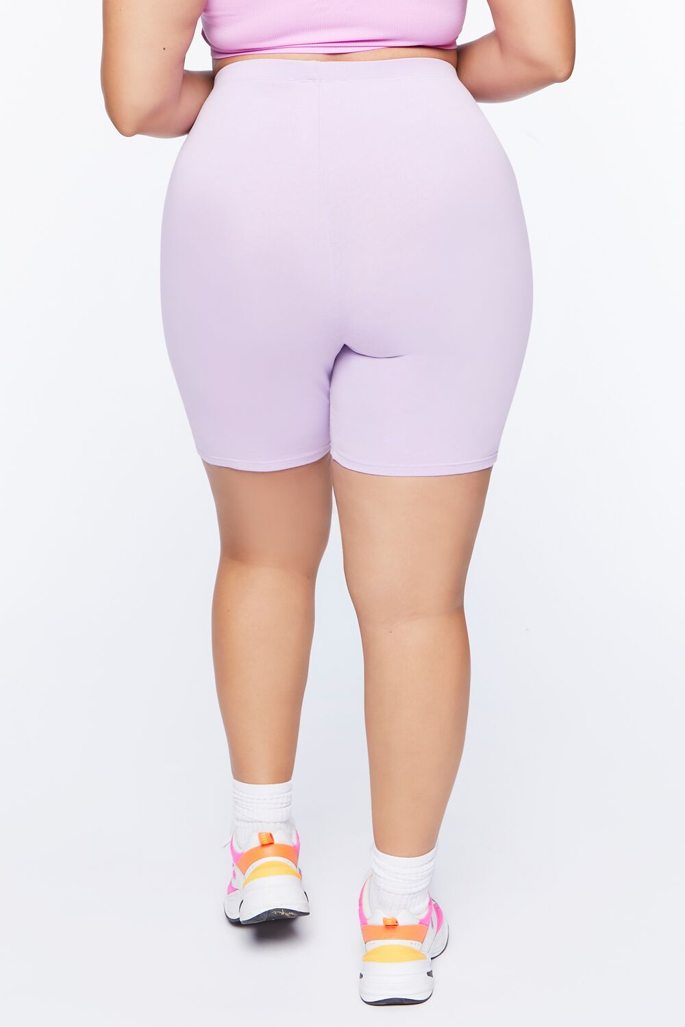 Plus Size Basic Organically Grown Cotton Shorts-Feelings Star