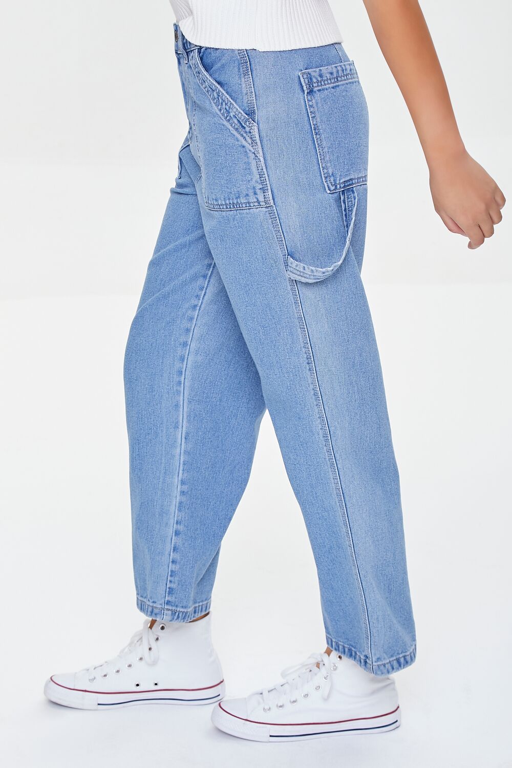 Cargo Straight-Leg Jeans-Feelings Star