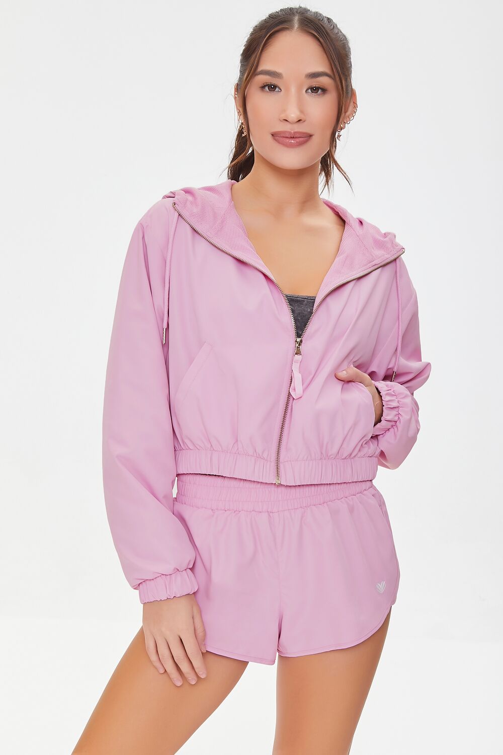 Active High-Rise Shorts-Feelings Star