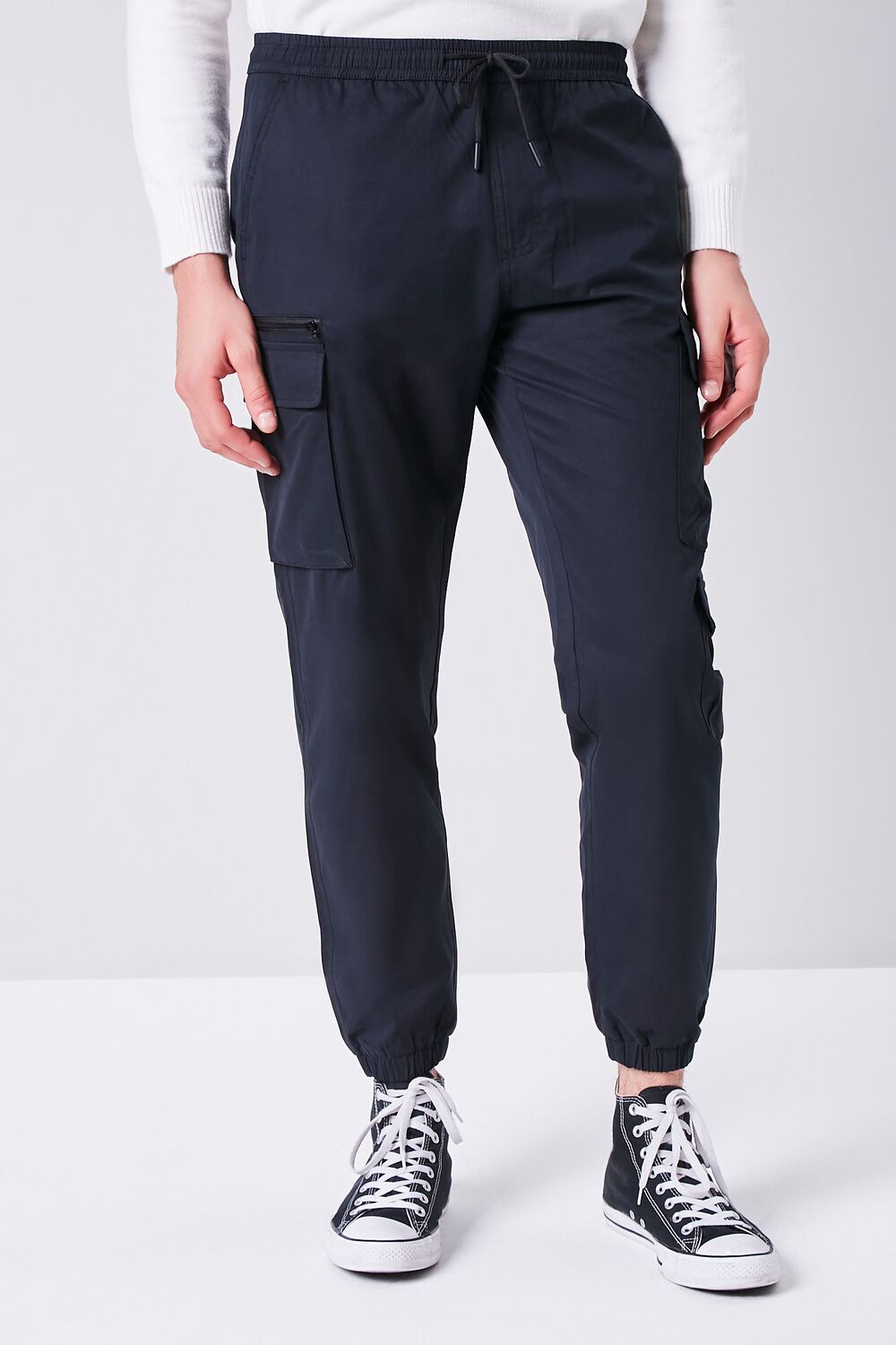 Cargo Drawstring Joggers-Feelings Star