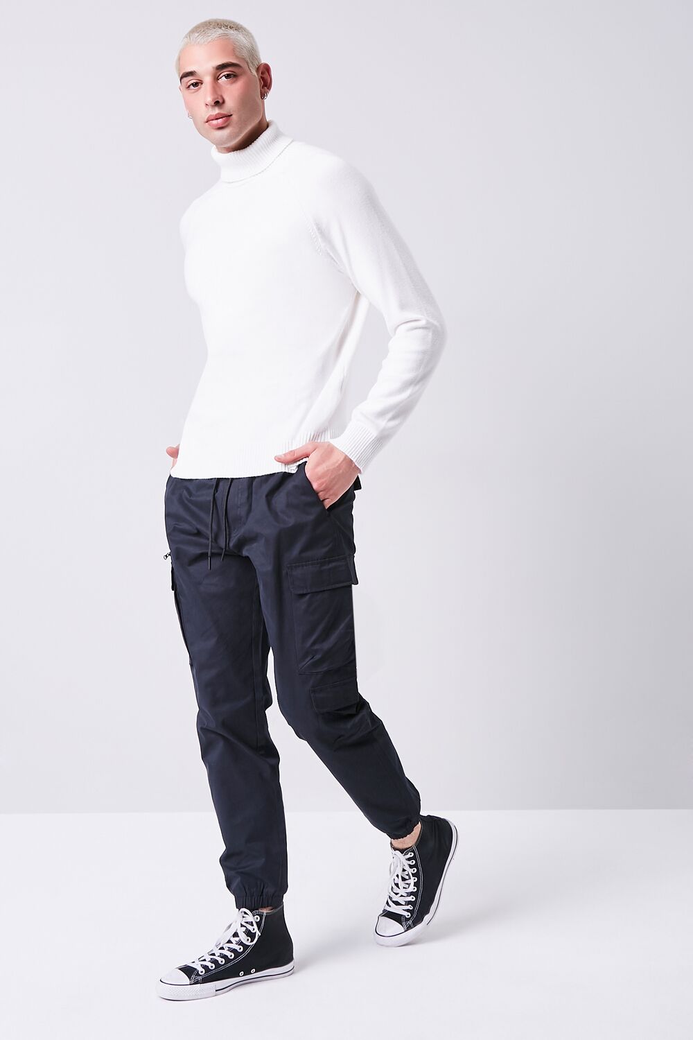 Cargo Drawstring Joggers-Feelings Star