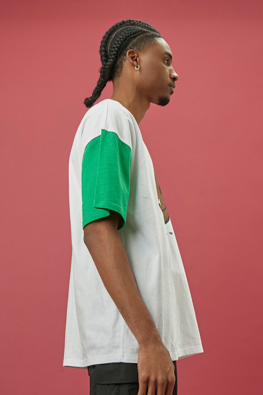 Ron Bass Graphic Raglan Tee-Feelings Star