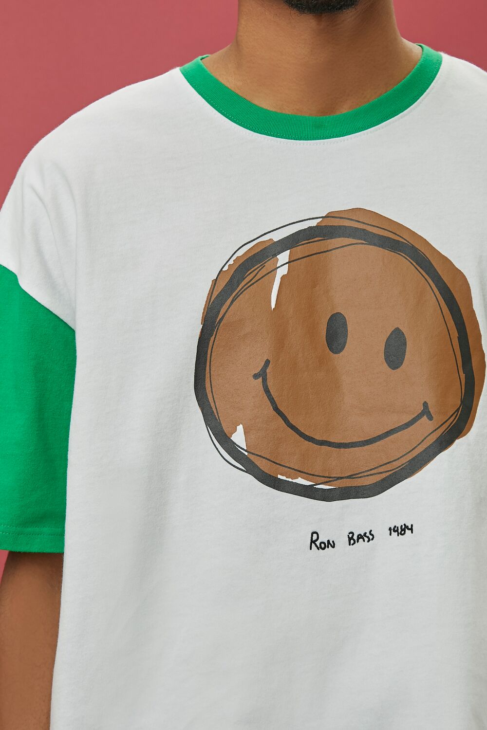 Ron Bass Graphic Raglan Tee-Feelings Star