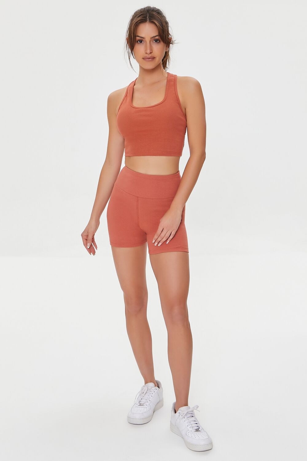 Active High-Rise Biker Shorts-Feelings Star