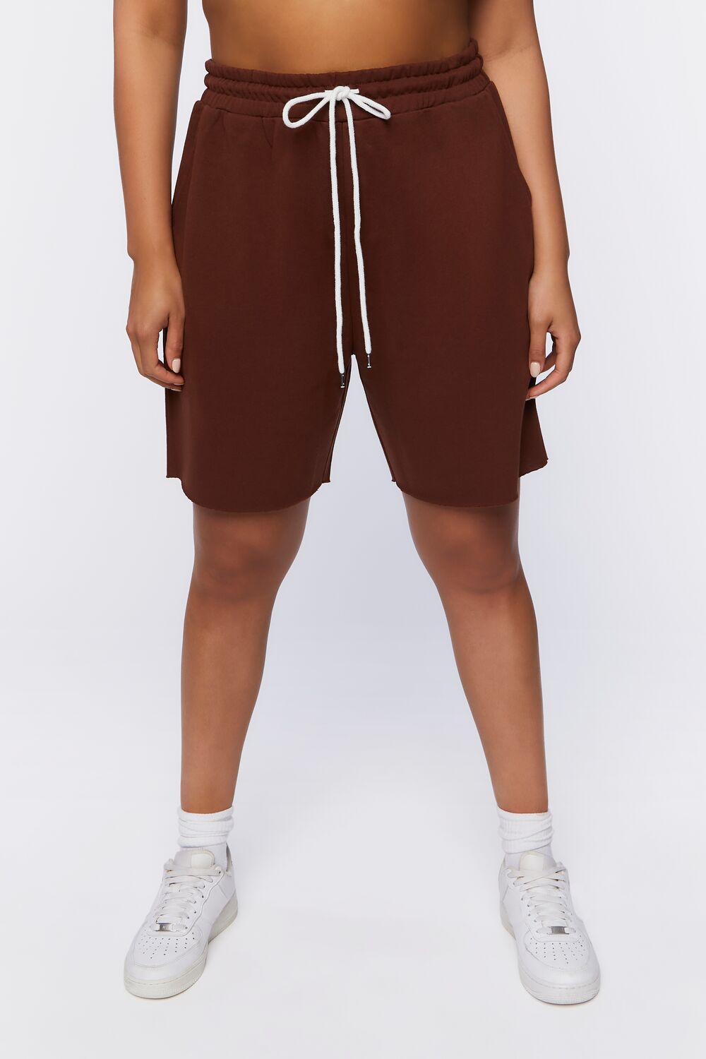 Plus Size Boyfriend Sweatshorts-Feelings Star