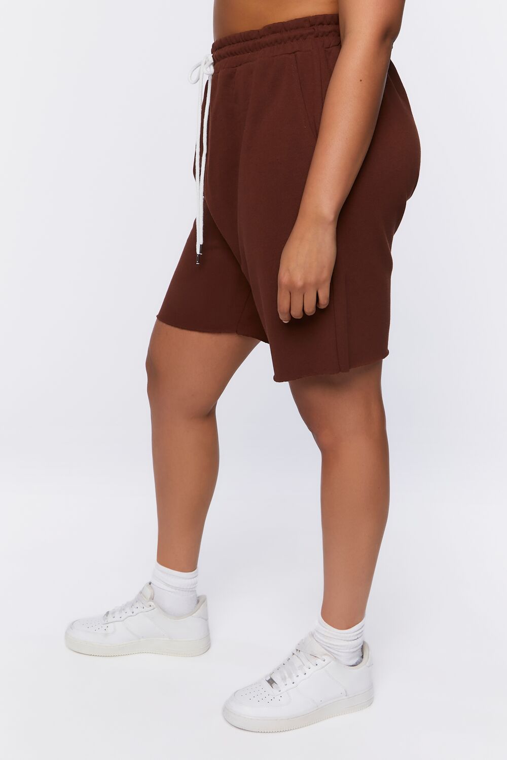 Plus Size Boyfriend Sweatshorts-Feelings Star