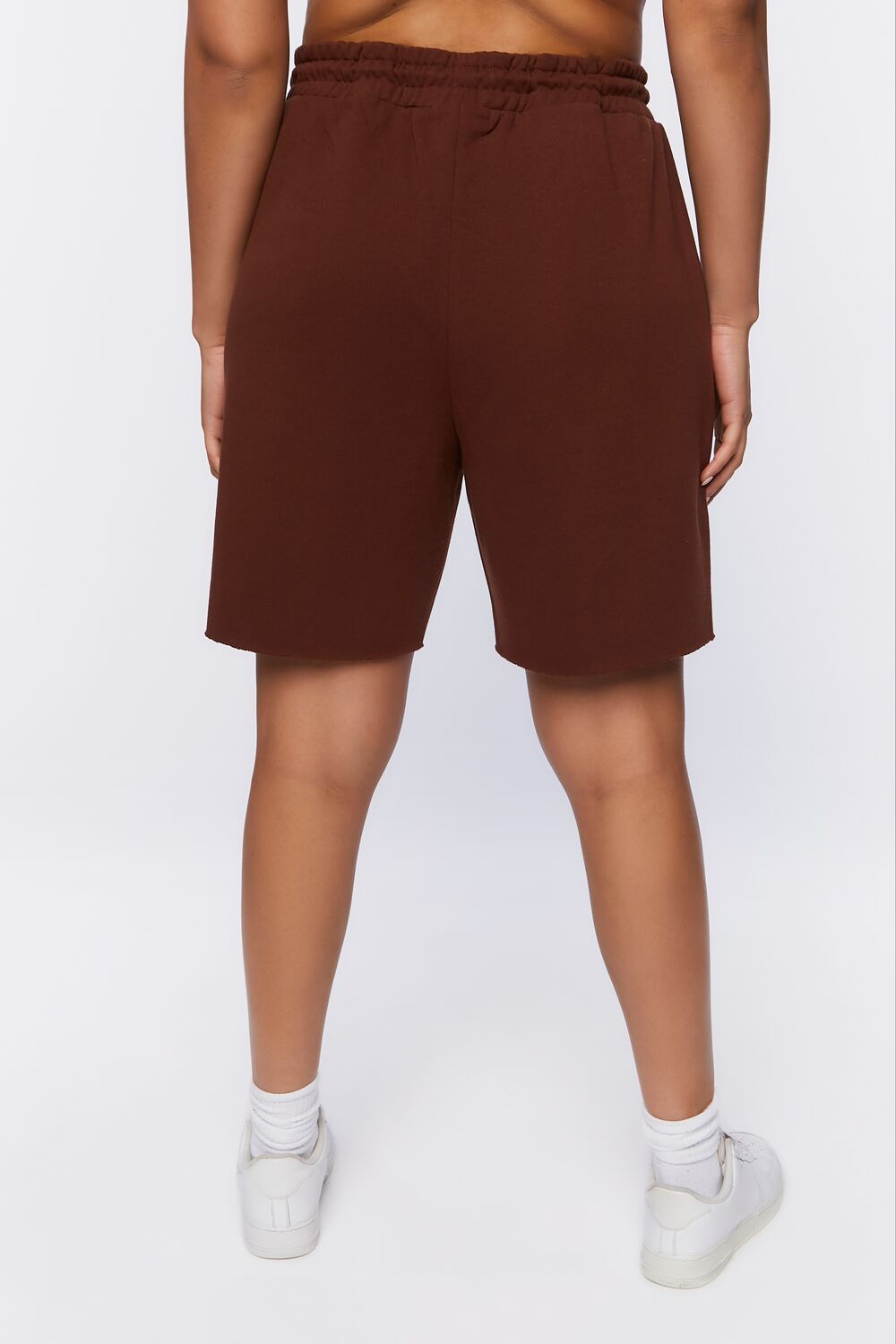 Plus Size Boyfriend Sweatshorts-Feelings Star