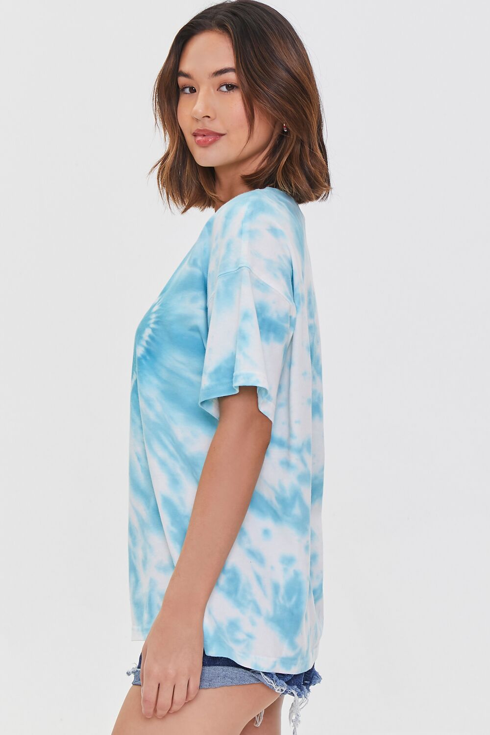 Tie-Dye Heart Drop-Sleeve Tee-Feelings Star