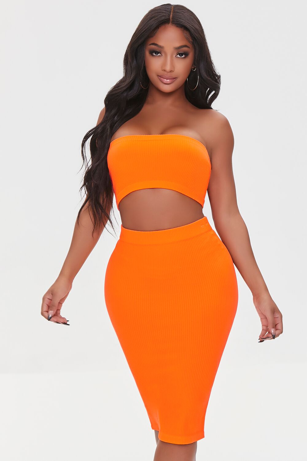 Tube Top & Skirt Set-Feelings Star