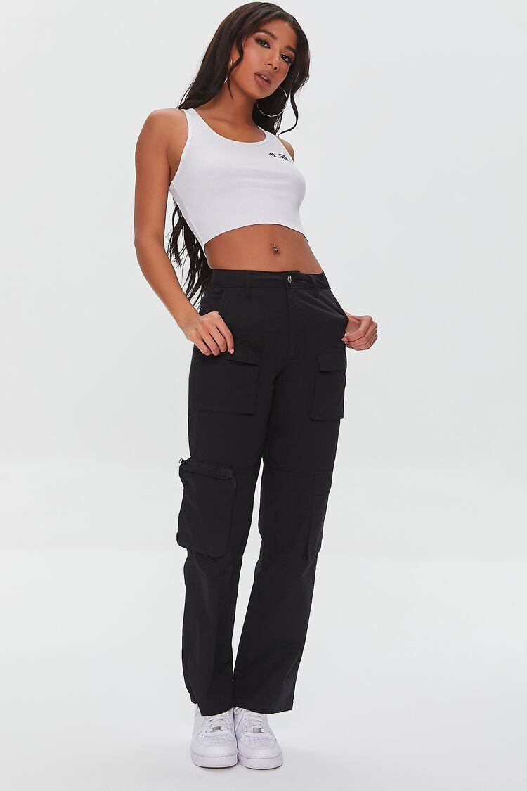 Twill Cargo Pants-Feelings Star