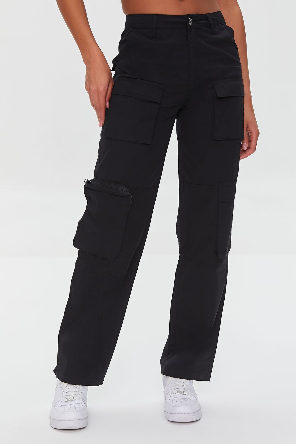 Twill Cargo Pants-Feelings Star