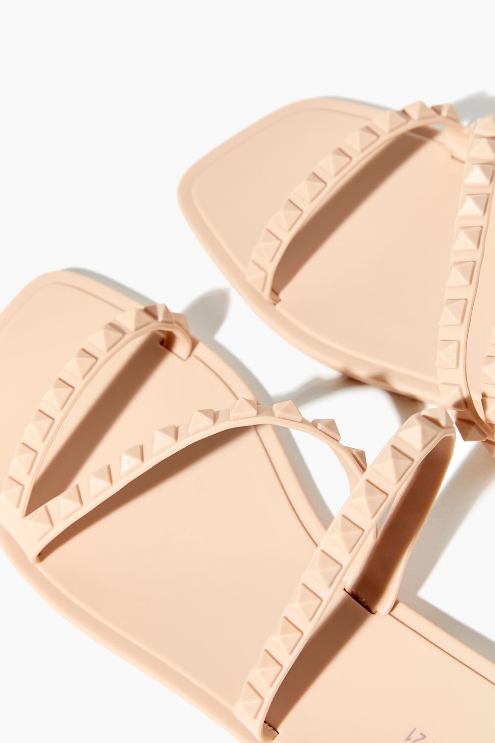 Studded Square-Toe Sandals-Feelings Star