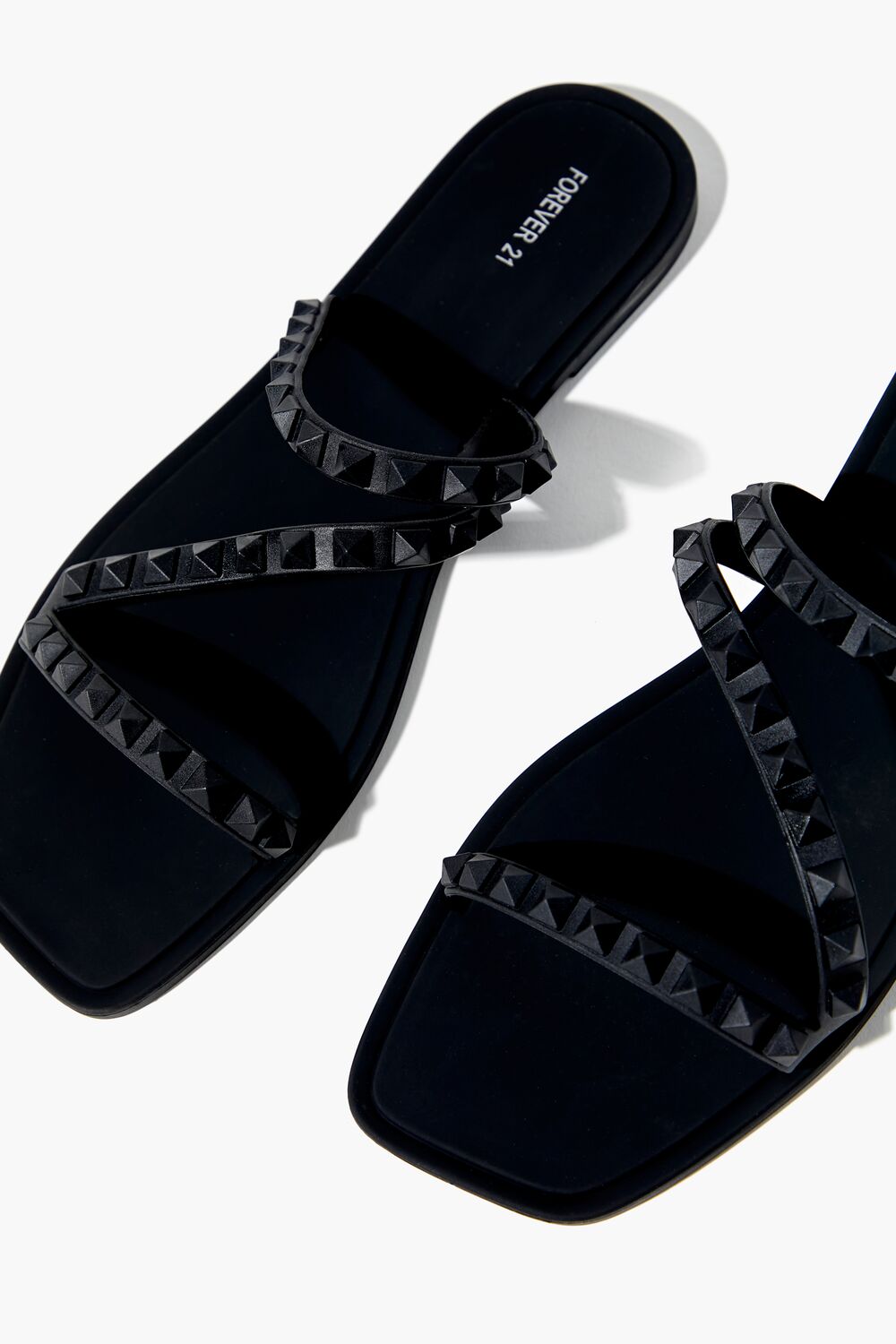 Studded Square-Toe Sandals-Feelings Star