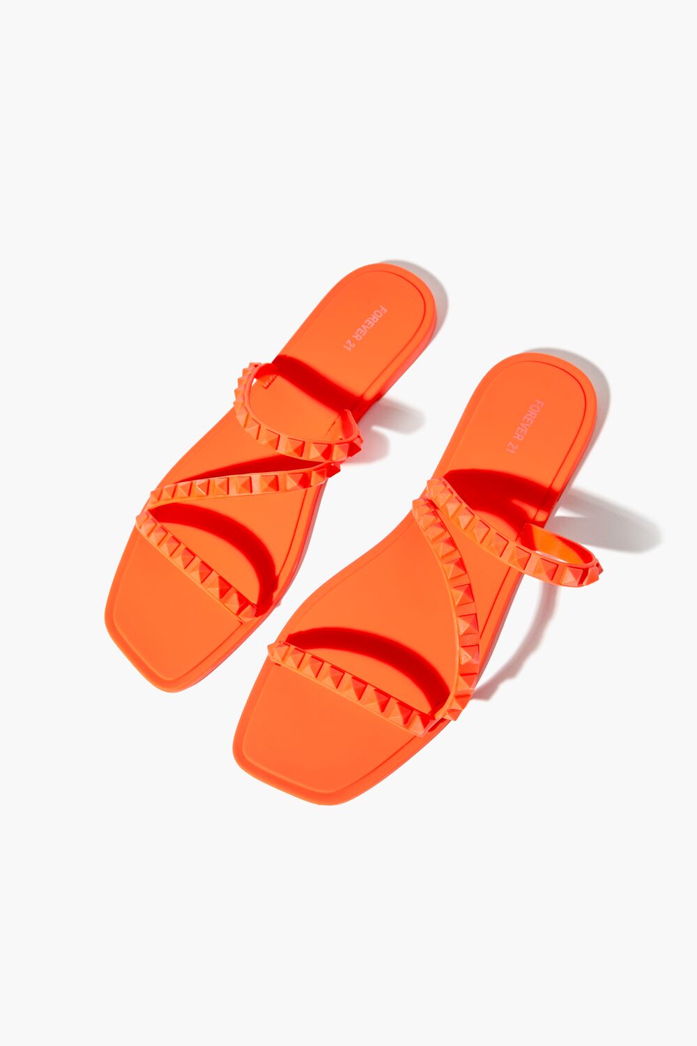 Studded Square-Toe Sandals-Feelings Star