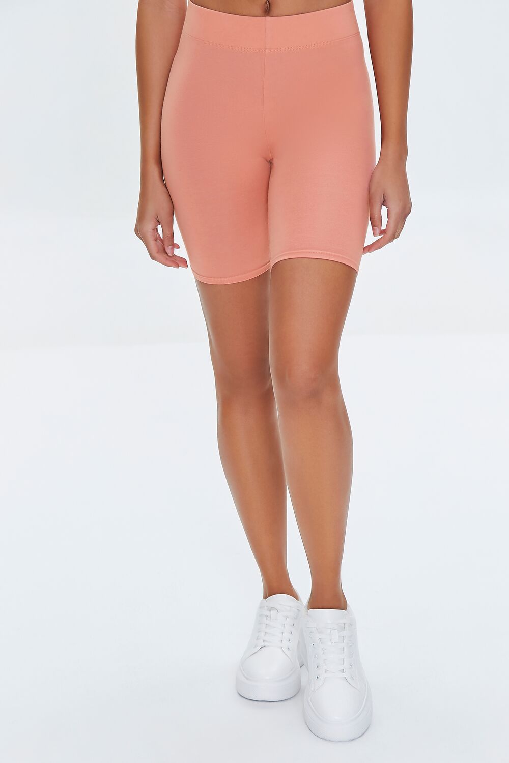 Basic Cotton Biker Shorts-Feelings Star