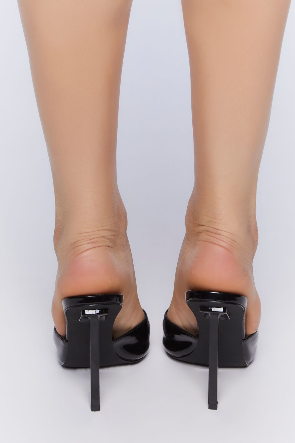 Slip-On Faux Patent Leather Heels-Feelings Star