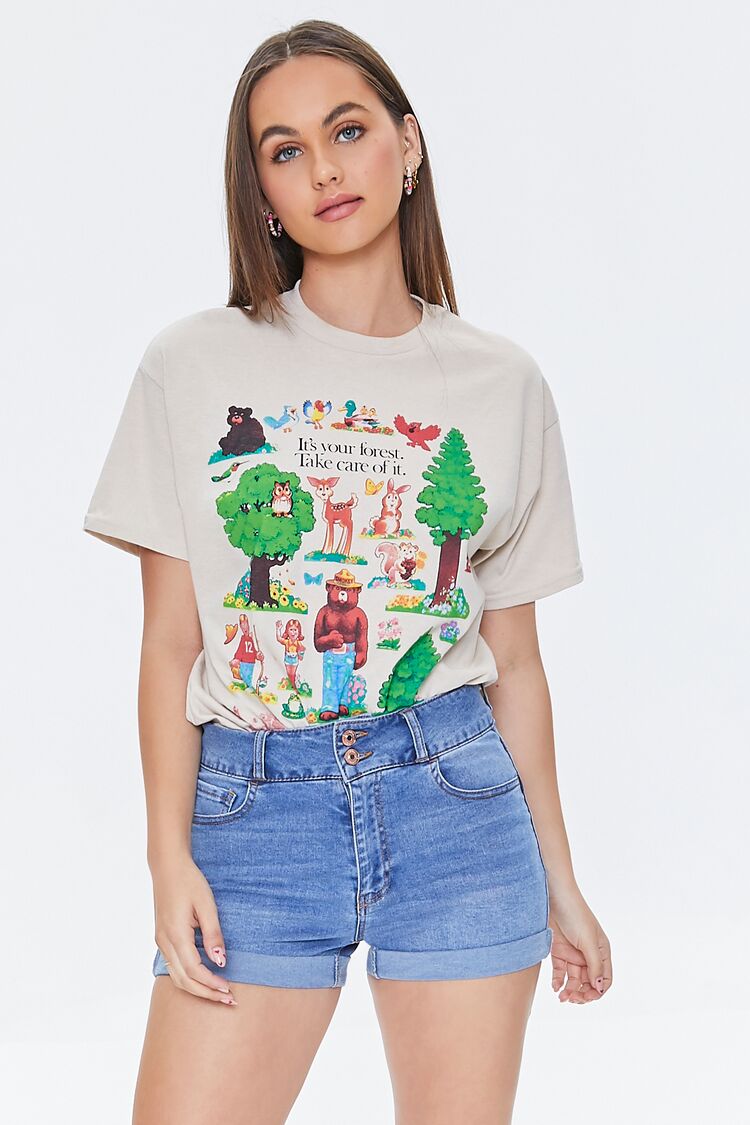 Uplyfter High-Rise Denim Shorts-Feelings Star