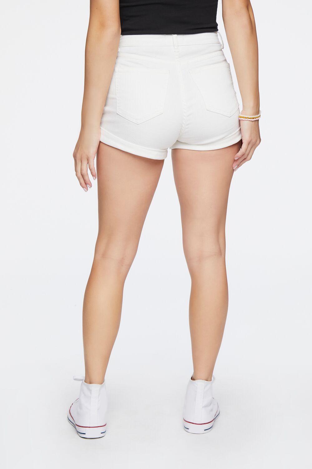Curvy High-Rise Denim Shorts-Feelings Star