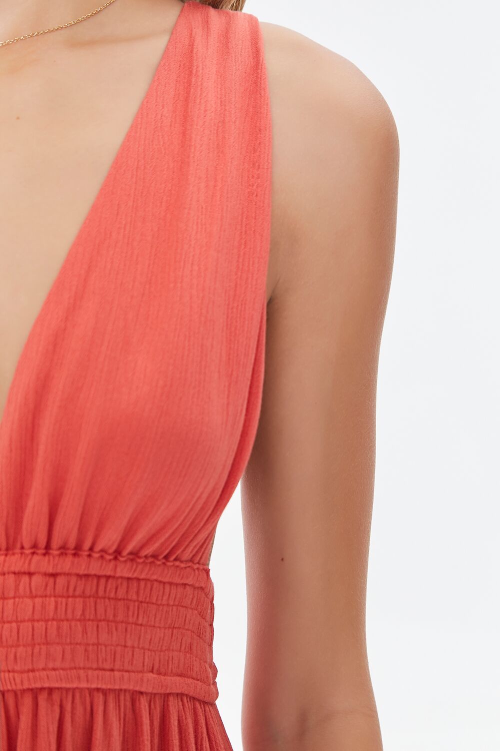 Plunging Slit Maxi Dress-Feelings Star