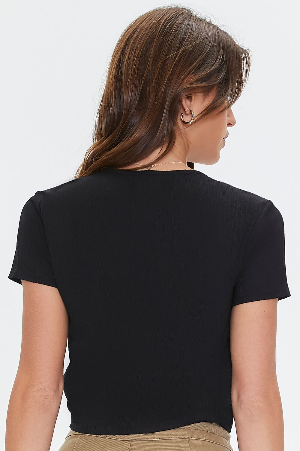 Tie-Front Crop Top-Feelings Star