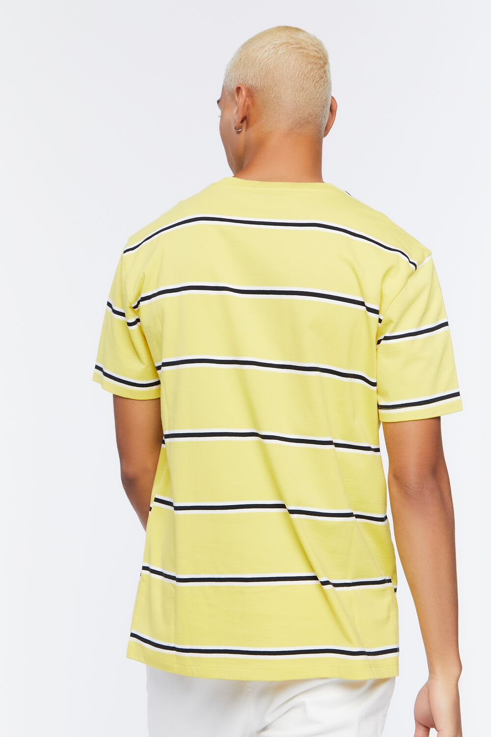 Striped Crew Tee-Feelings Star