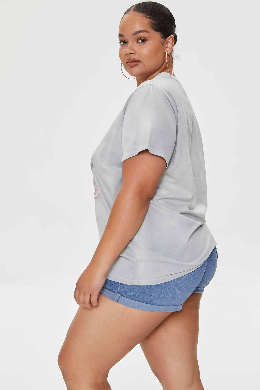 Plus Size Beach Side Graphic Tee-Feelings Star