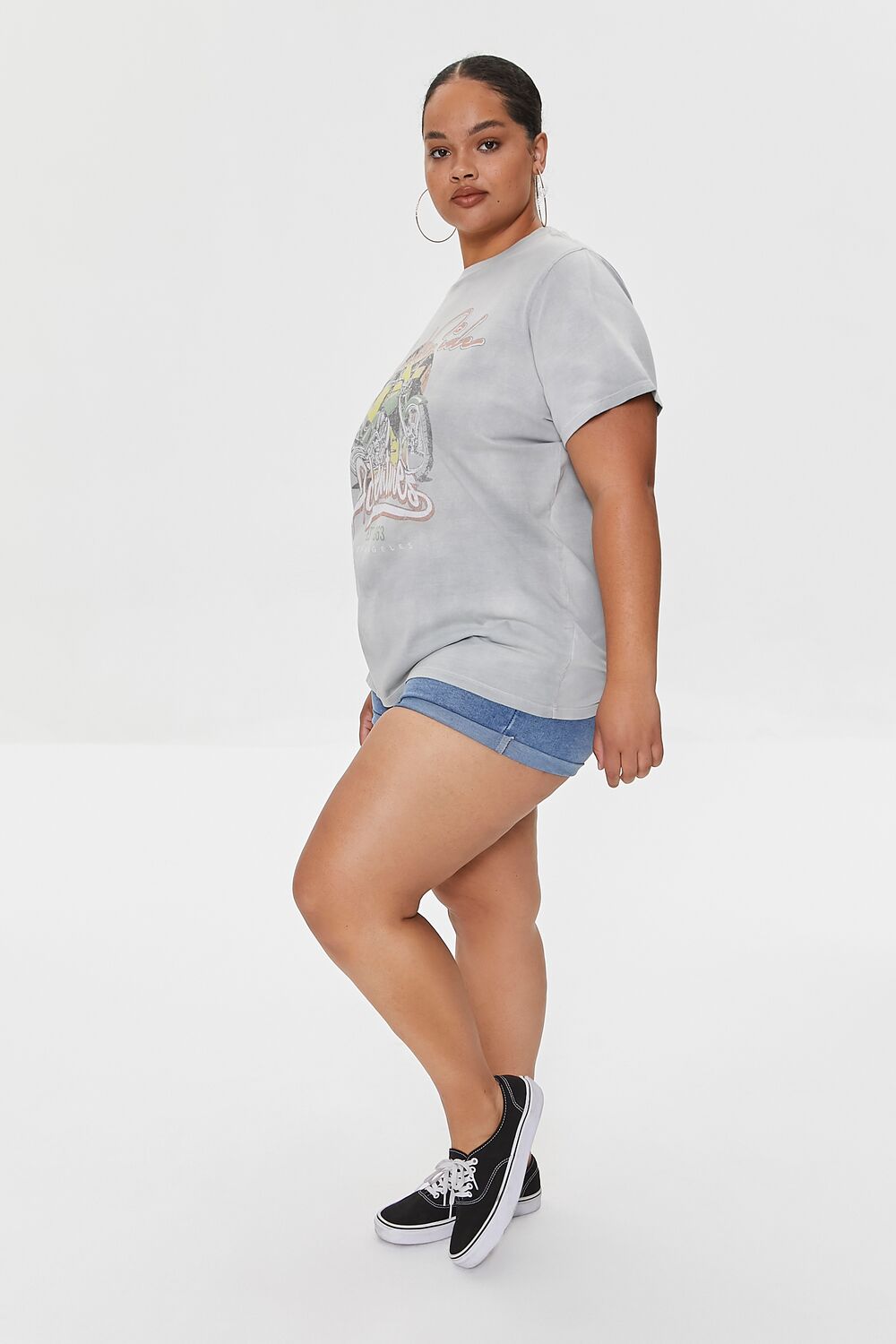 Plus Size Beach Side Graphic Tee-Feelings Star