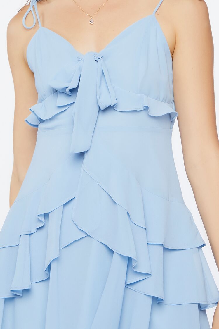 Tiered Flounce Mini Dress-Feelings Star