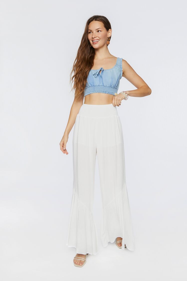 Tiered High-Rise Palazzo Pants-Feelings Star
