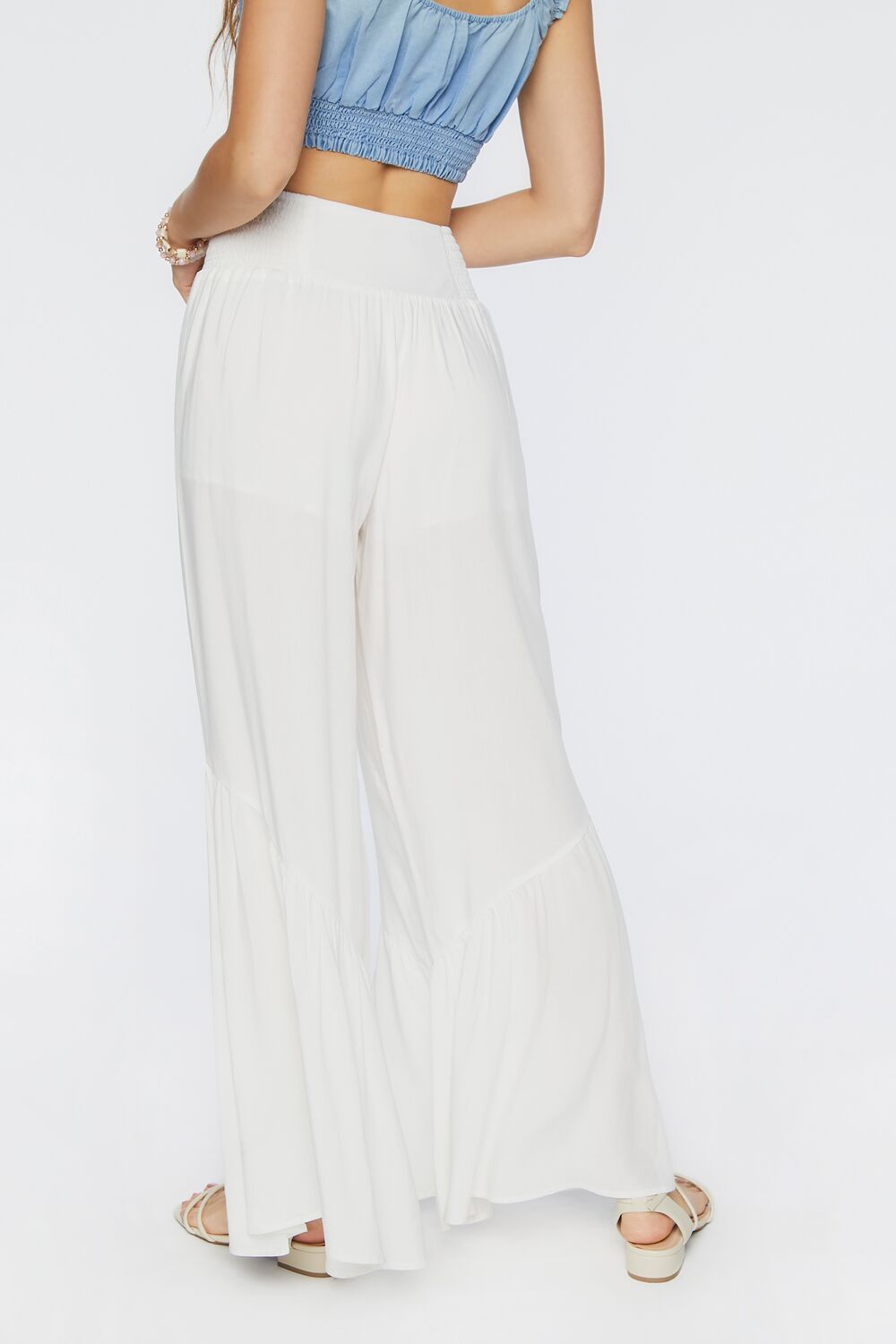 Tiered High-Rise Palazzo Pants-Feelings Star