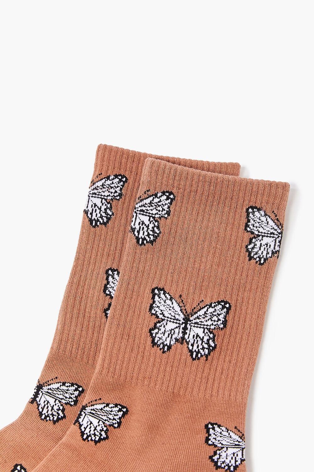 Butterfly Print Crew Socks-Feelings Star
