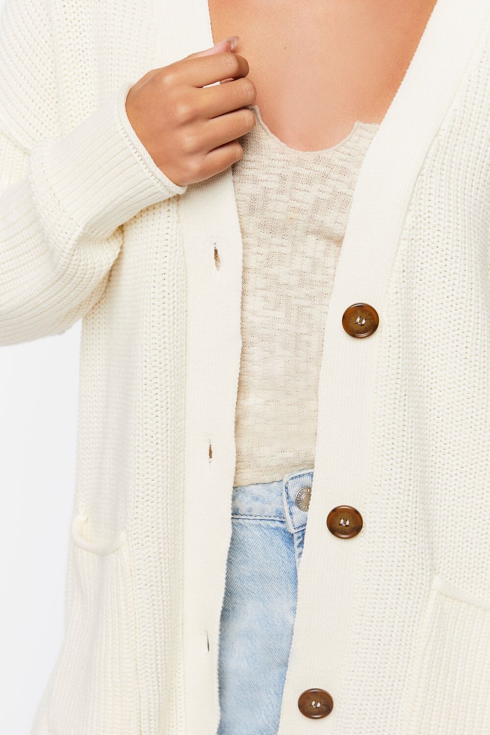 Button-Up Cardigan Sweater-Feelings Star