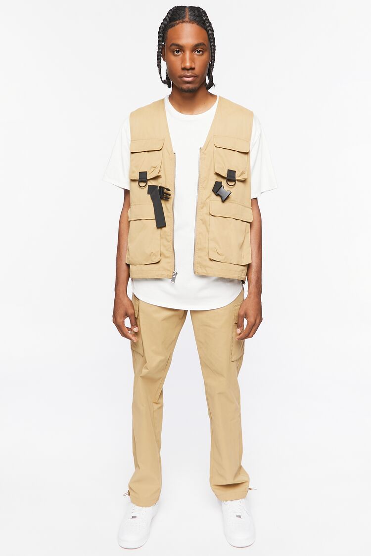 Cargo Drawstring Joggers-Feelings Star