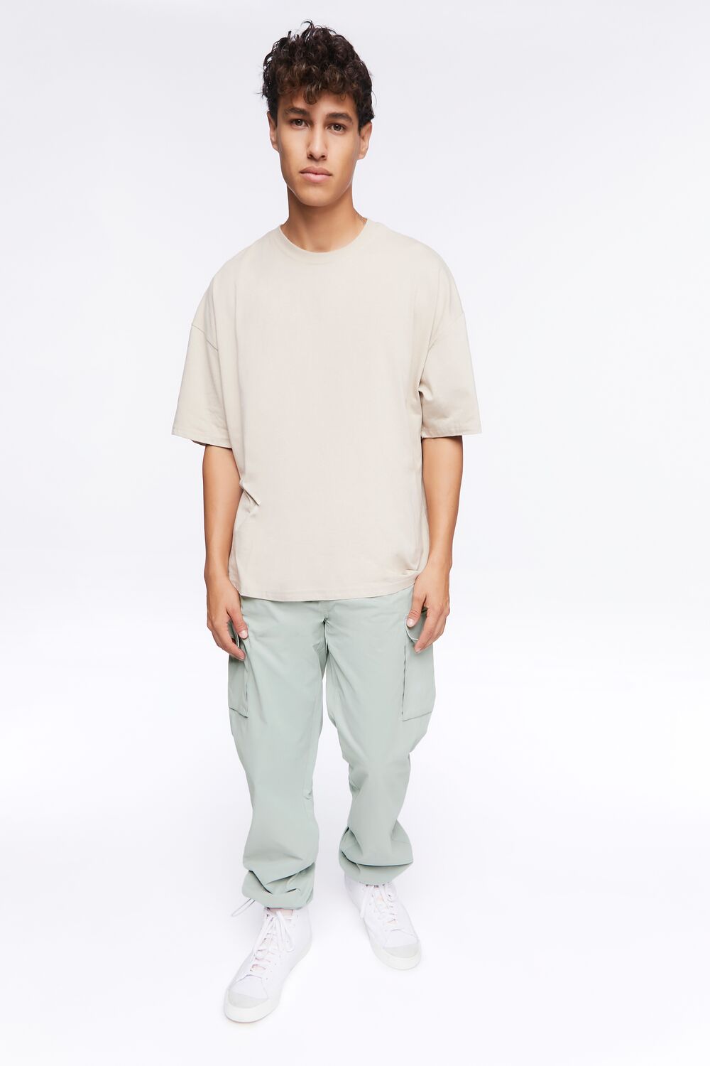 Cargo Drawstring Joggers-Feelings Star