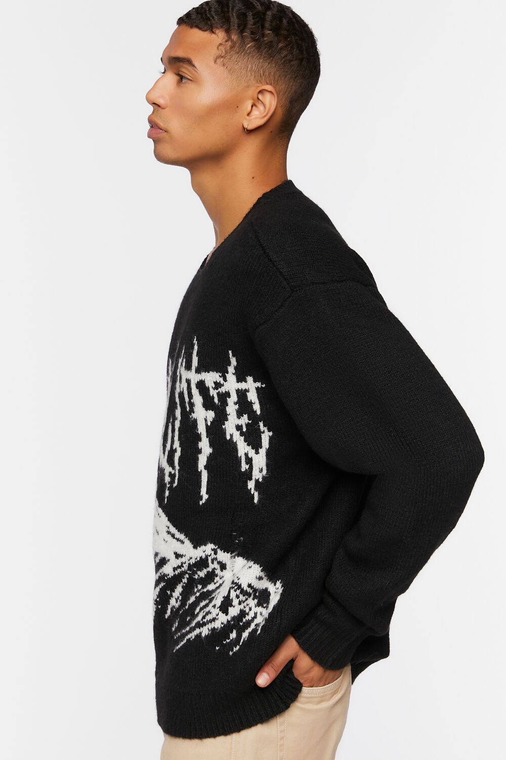 Wildlife Graphic Pullover-Feelings Star