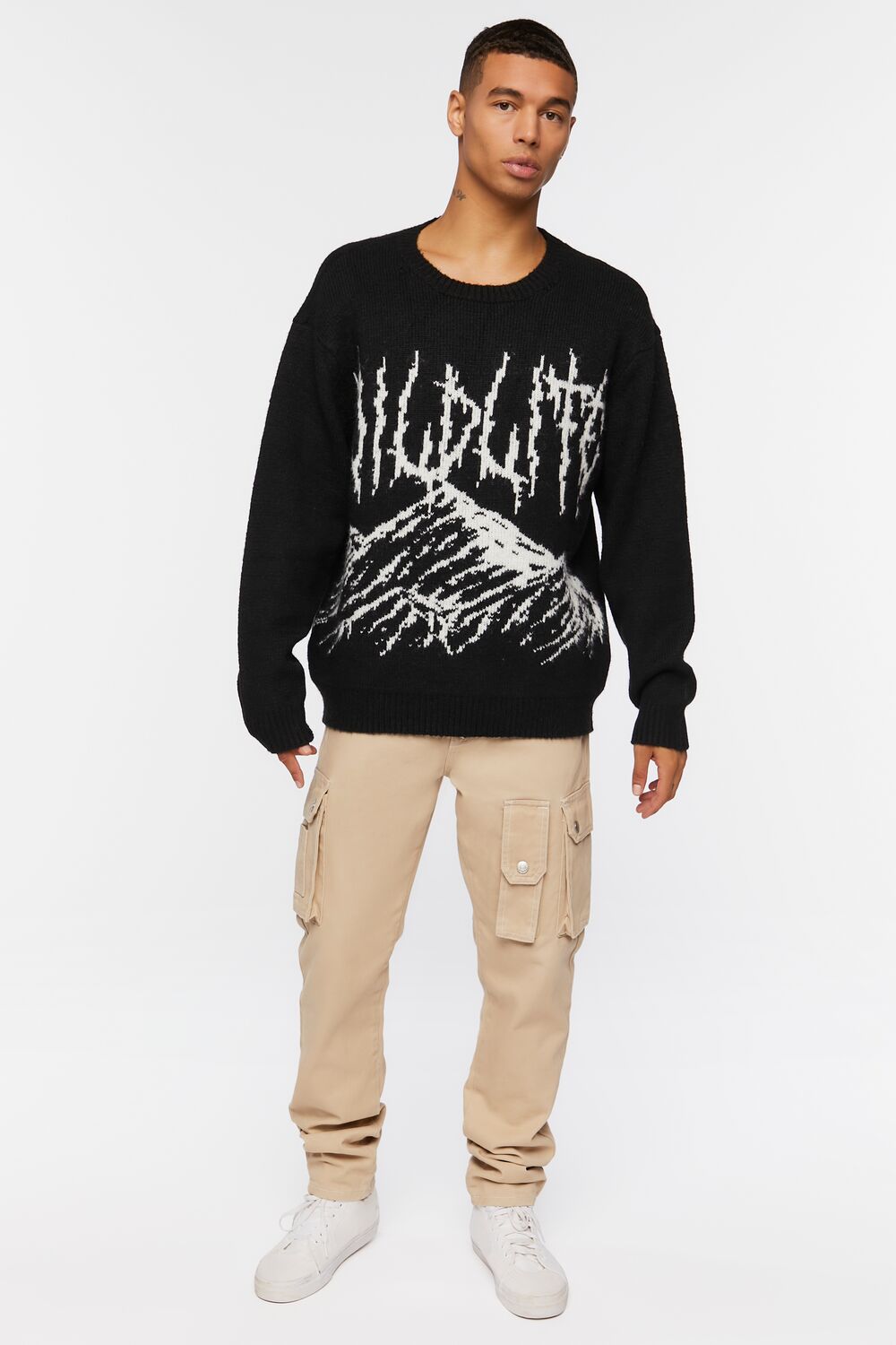 Wildlife Graphic Pullover-Feelings Star