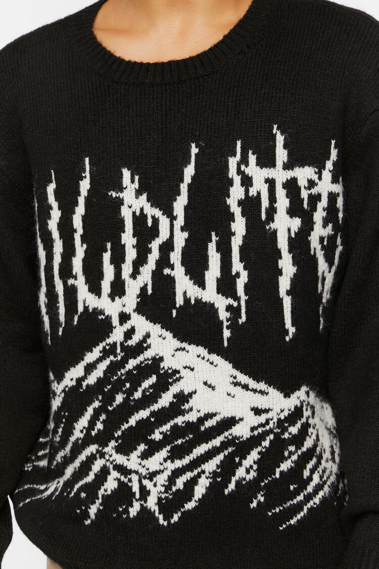 Wildlife Graphic Pullover-Feelings Star