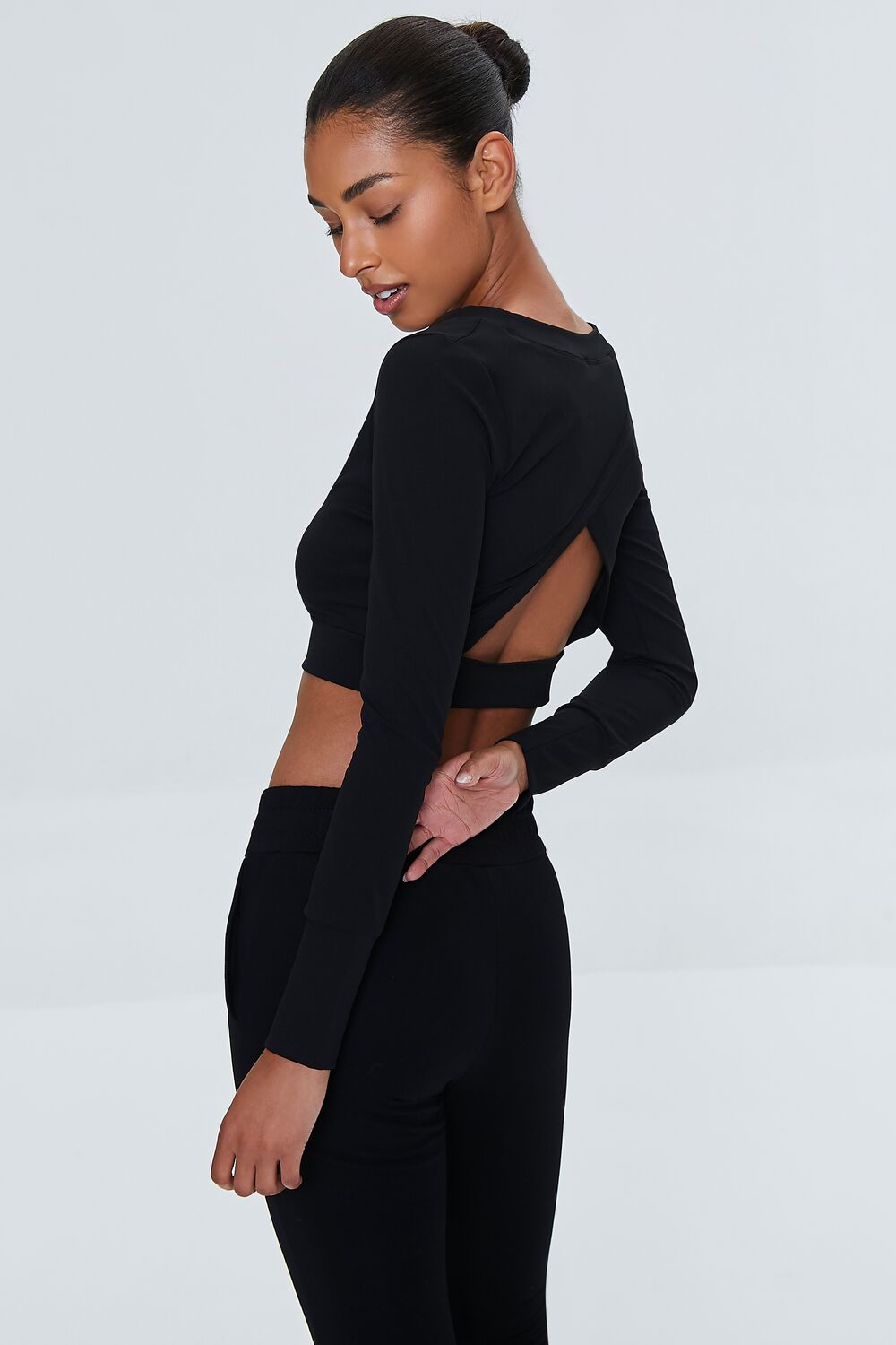 Active Cutout Crop Top-Feelings Star