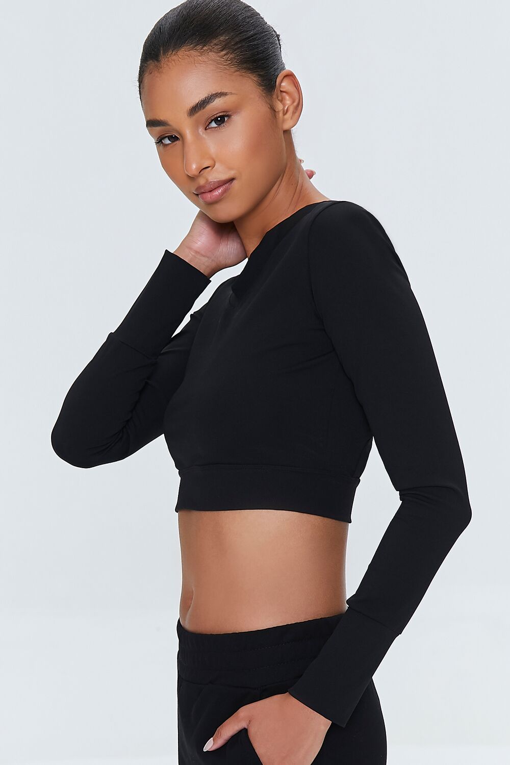 Active Cutout Crop Top-Feelings Star