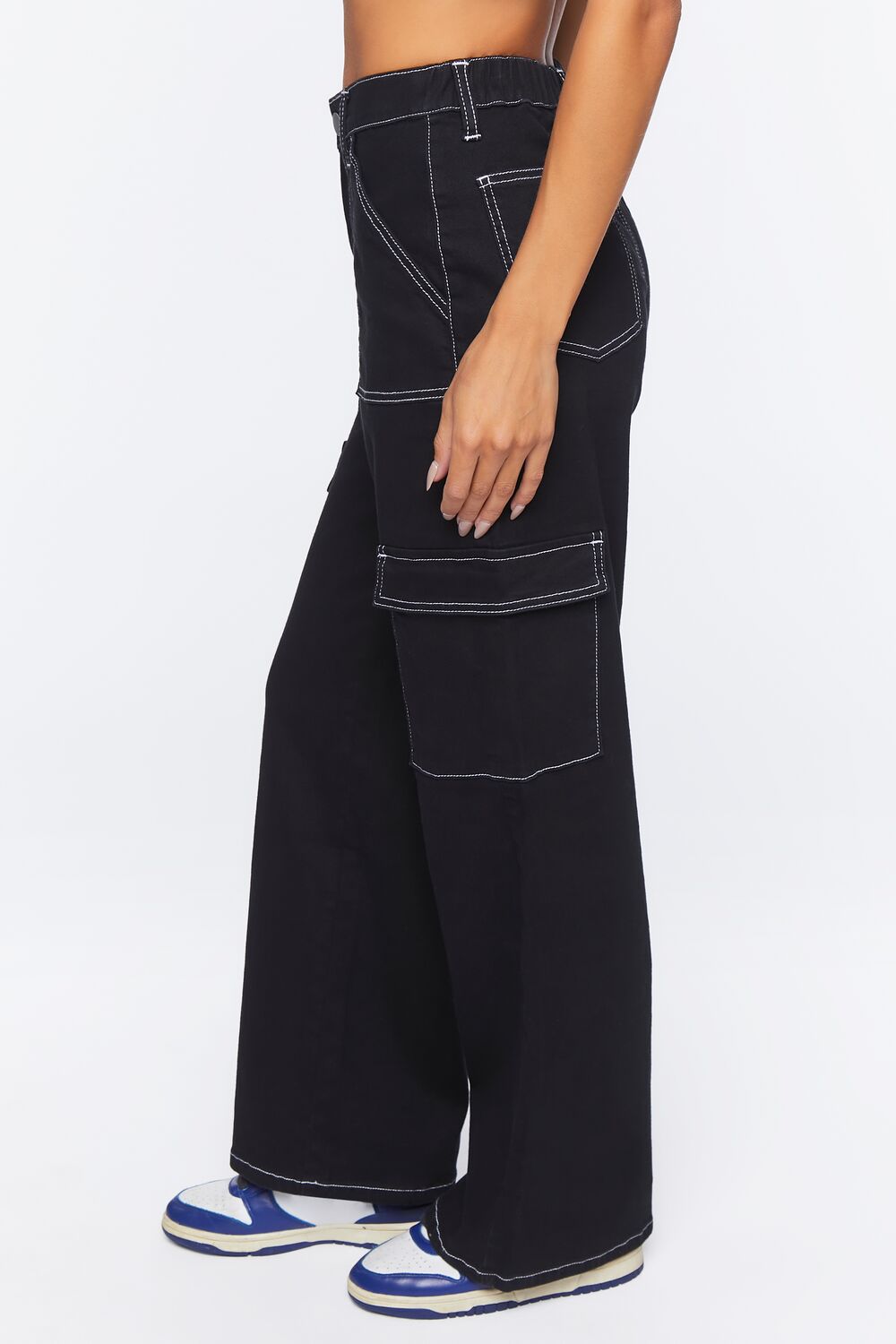 Twill Cargo Pants-Feelings Star