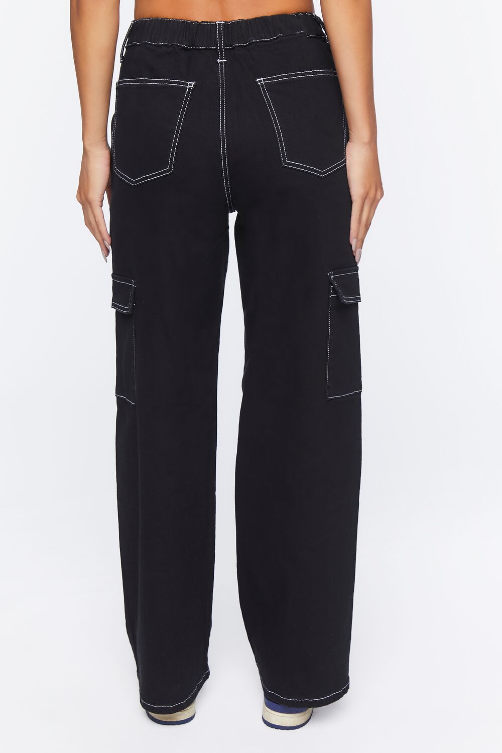 Twill Cargo Pants-Feelings Star
