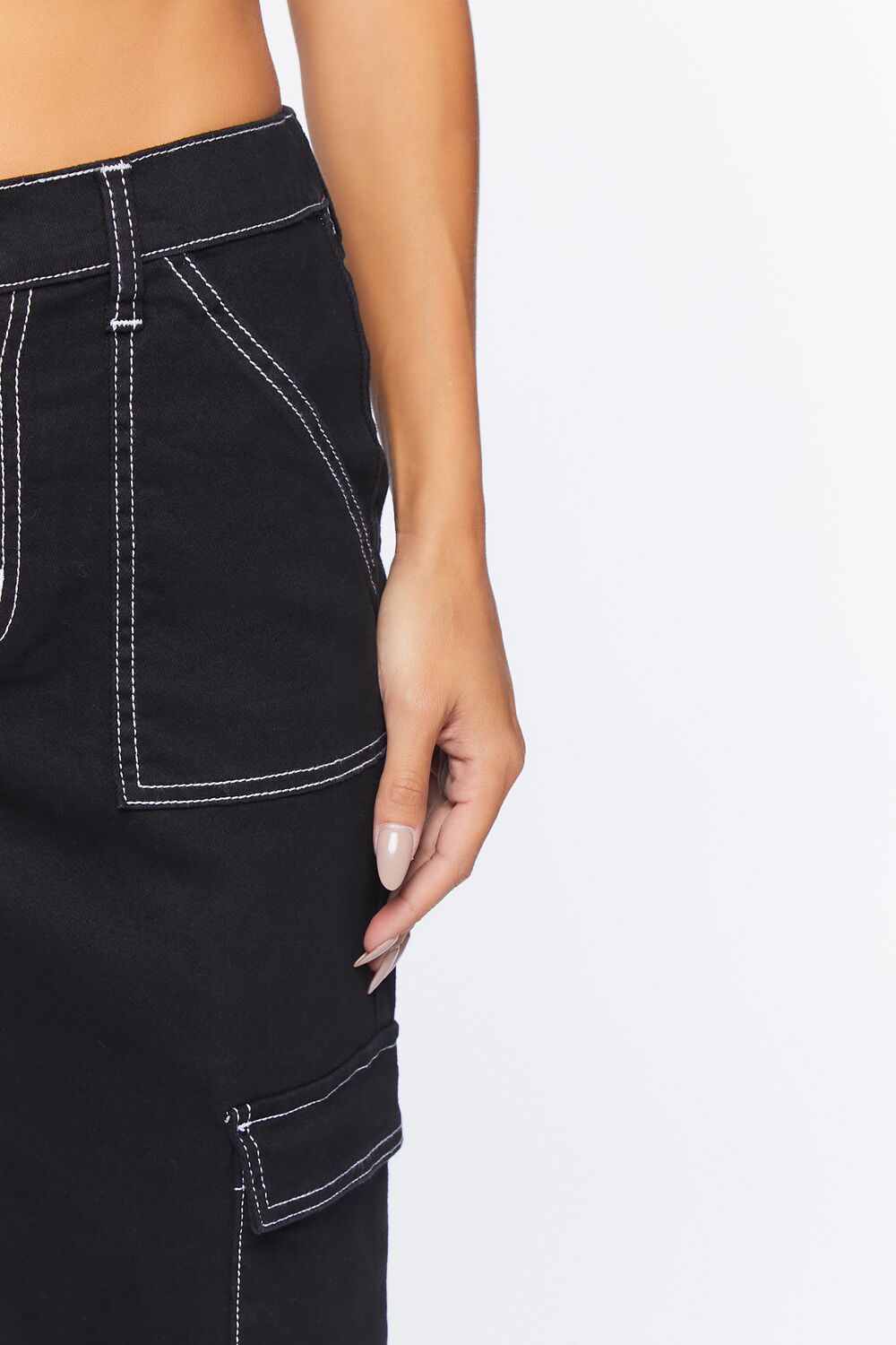 Twill Cargo Pants-Feelings Star