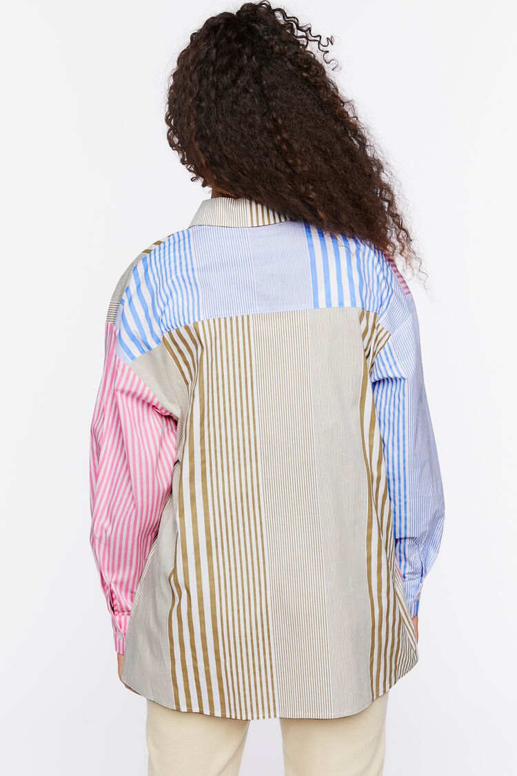 Striped Reworked Poplin Shirt-Feelings Star
