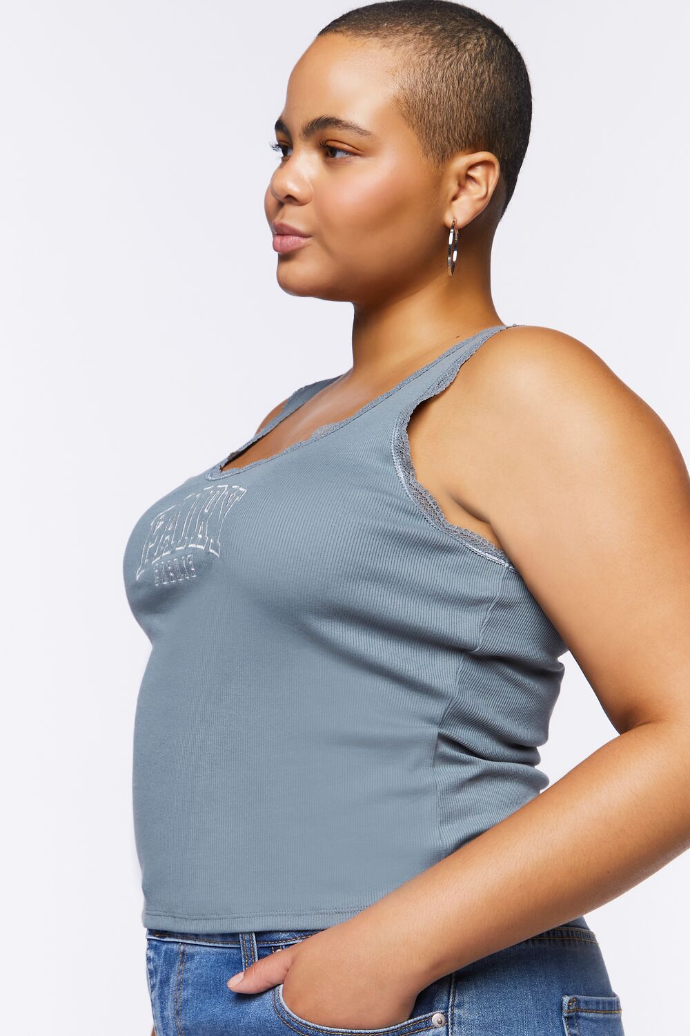 Plus Size Fairy Graphic Tank Top-Feelings Star