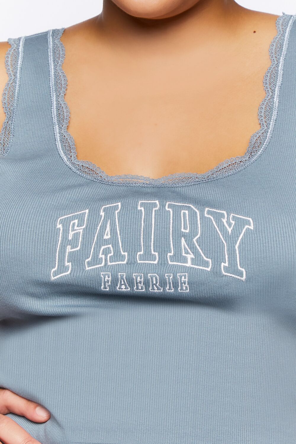 Plus Size Fairy Graphic Tank Top-Feelings Star