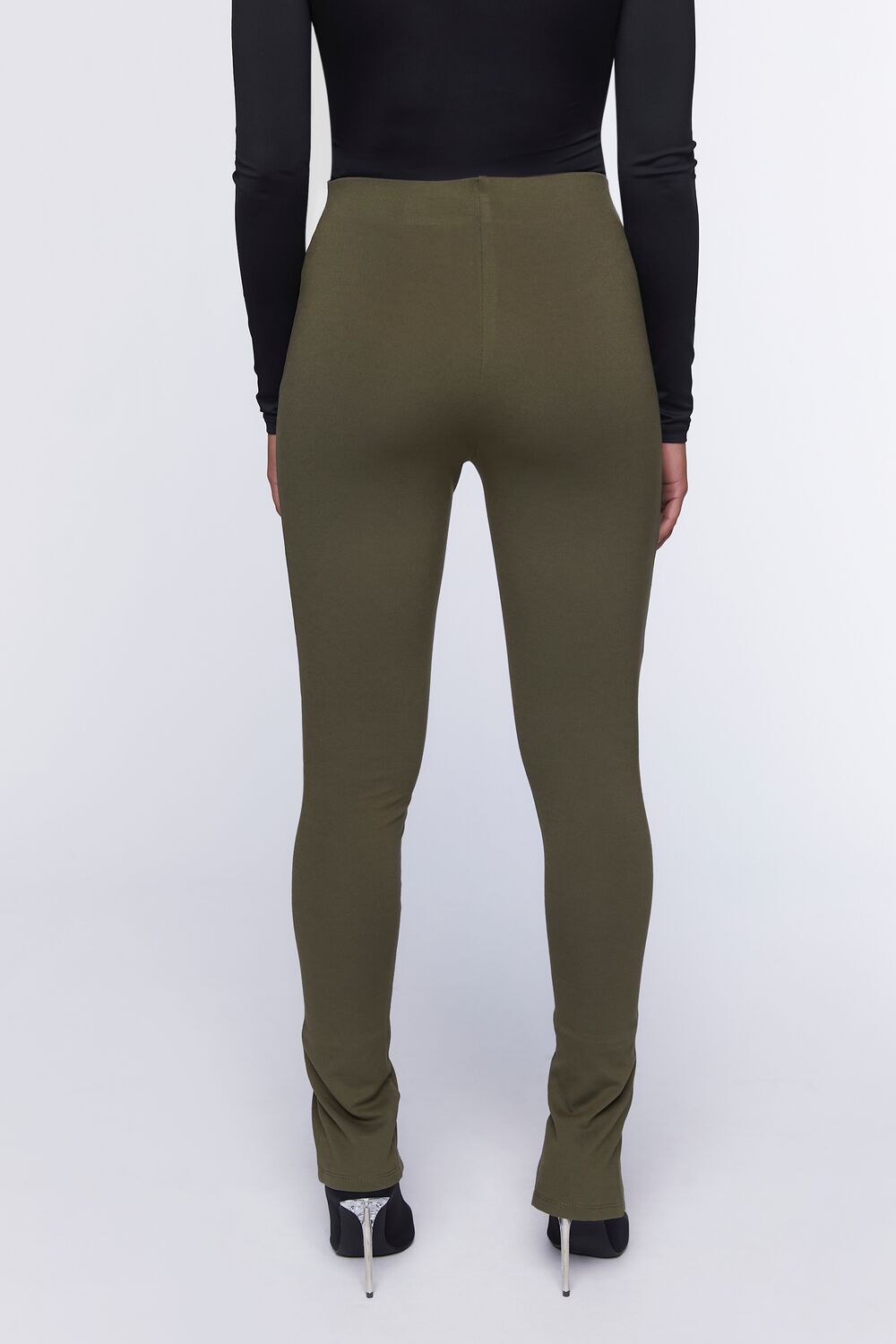 Split-Hem Skinny Pants-Feelings Star