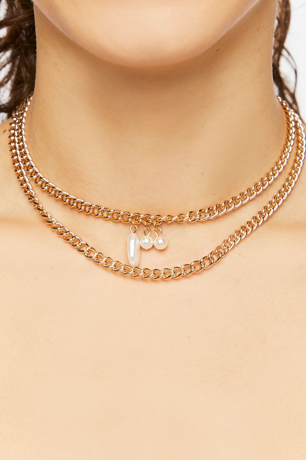 Upcycled Faux Pearl Layered Necklace-Feelings Star