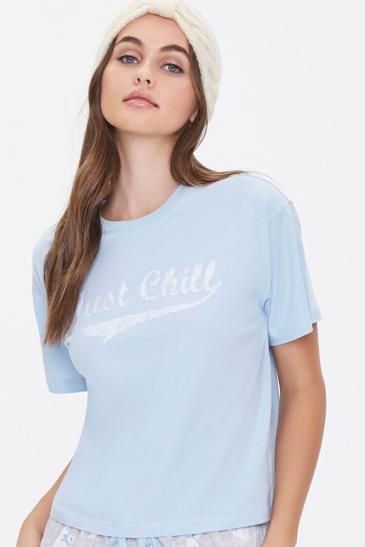 Just Chill Tee & Pajama Pants Set-Feelings Star