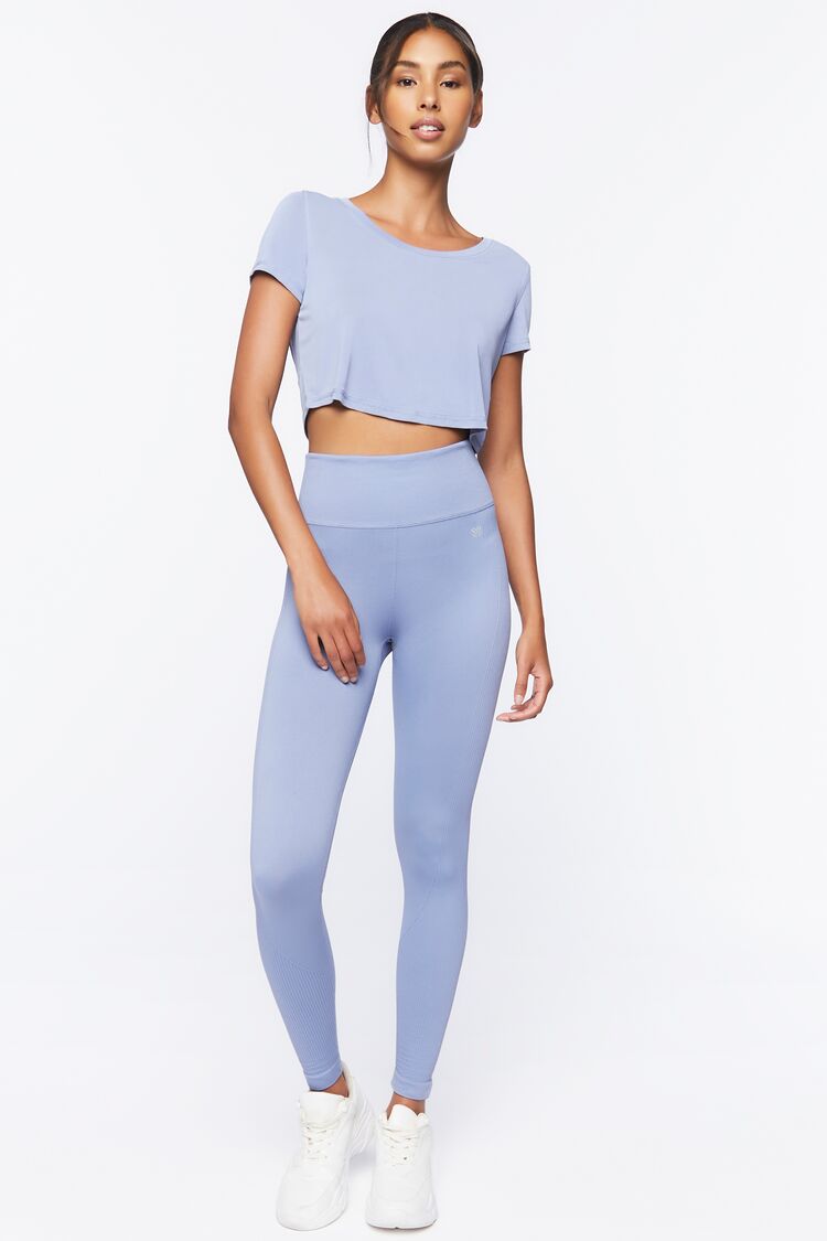 Active Boxy Cropped Tee-Feelings Star