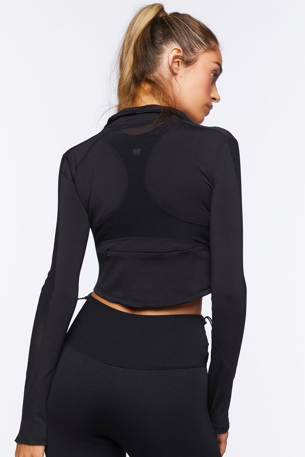 Active Zip-Up Cropped Jacket-Feelings Star